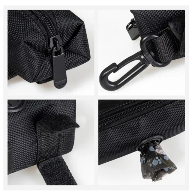 Protable Dog Poop Biodegradable Bag Dispenser Pouch Garbage Bags Organizer Pet Puppy Cat Pick Up Poop Bag Holder for Travel 4