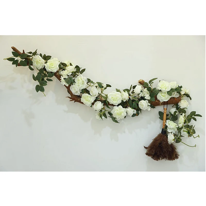 Artificial Garland for Decoration Violet Garland Hanging Rose Vine Flowers  Garland Flowers for Wedding Vine Garland Party Home Decoration -  UK