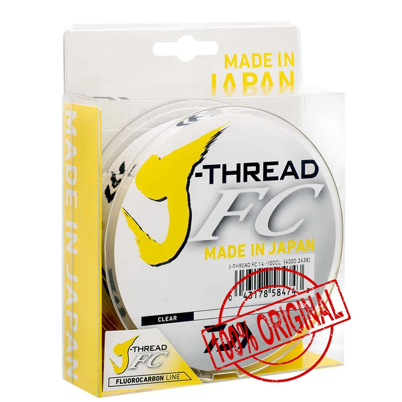 DaiwaJ-FLUOROCARBON 100% Fluorocarbon Leader 100m 50m Sinking Saltwater Clear Carbon Fiber Line Made in Japan