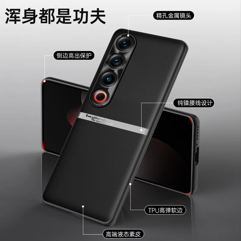 Classic H-Waistline Skin Feel Liquid Plain Leather Case with Comfortable Grip and Soft Touch Protective Cover