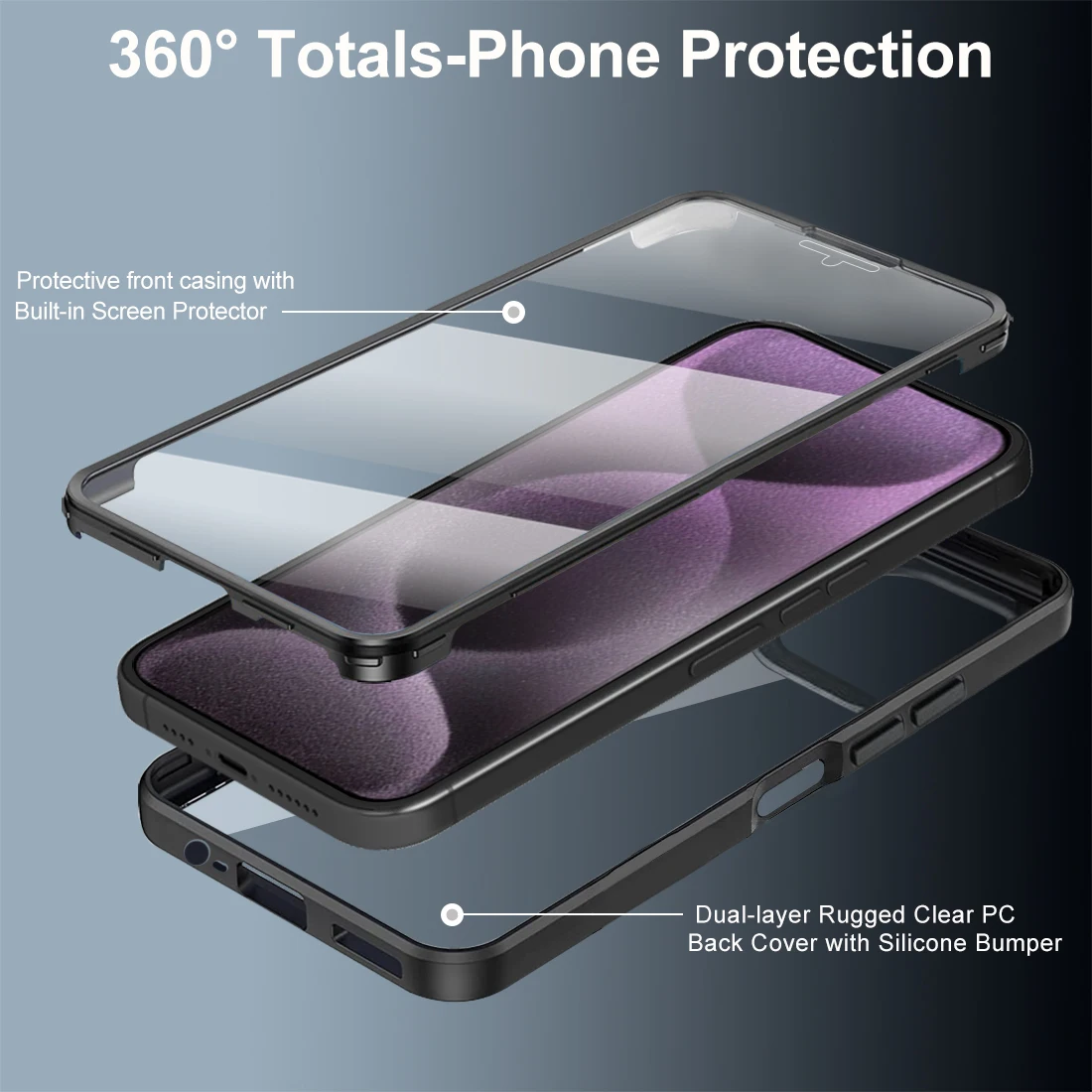 Ultimate Full Body Shockproof Protective Case - Clear Cover