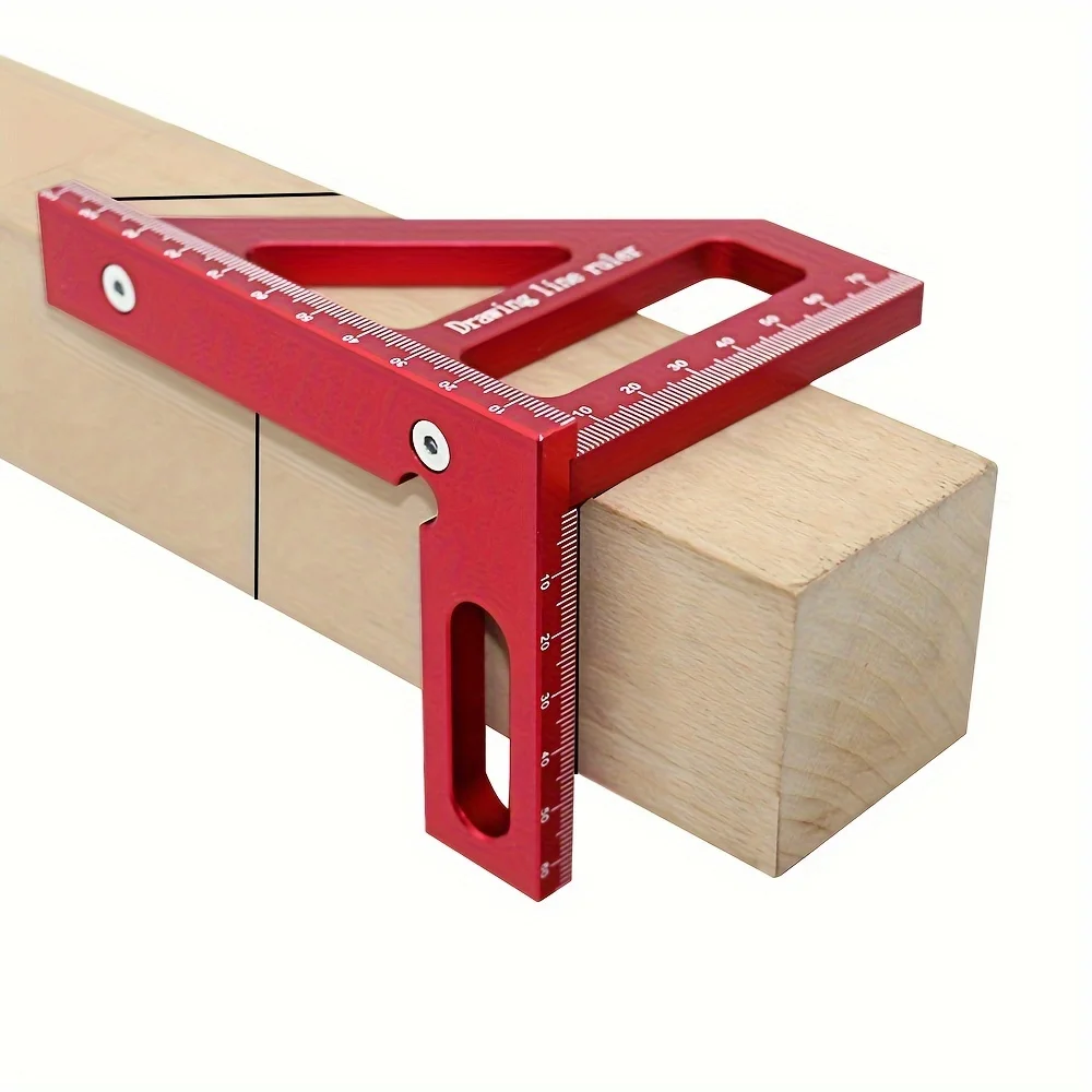 Carpenter Square Protractor Center Scribe Gauge Kit Center Finder Miter Triangle Ruler T-Type Scriber Layout Measuring Ruler measuring ruler woodworking square woodworking protractor woodworking measuring tool