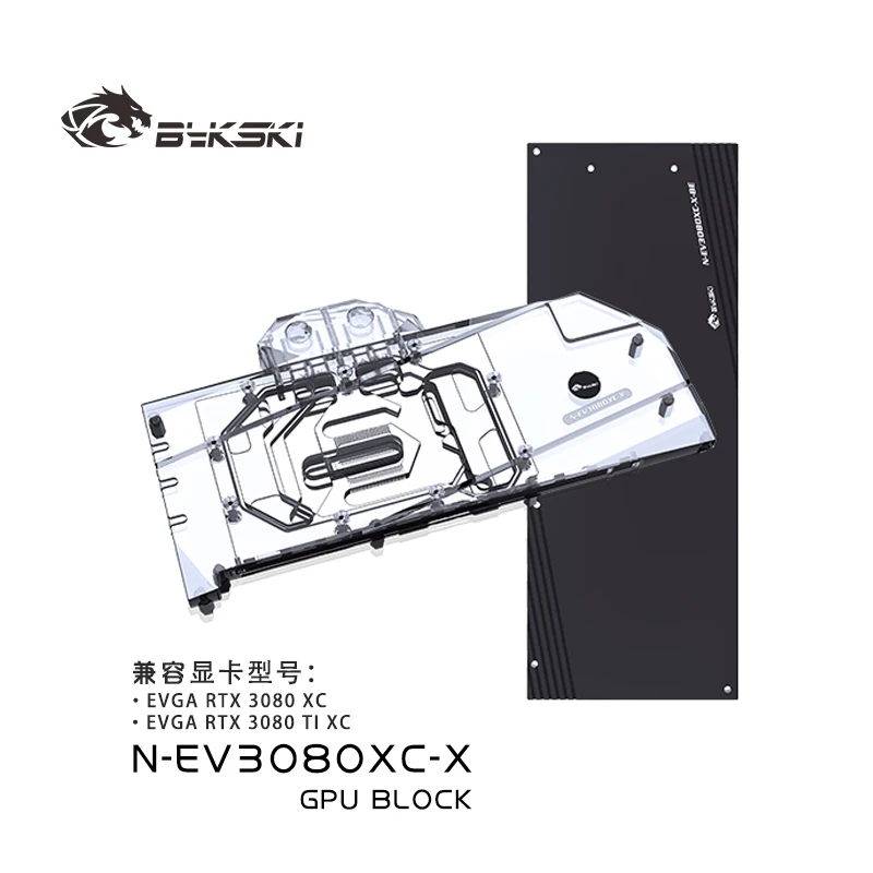 Bykski Water Block Per Evga Geforce Rtx 3080 Xc3 Nero Gaming Gpu/Scheda Video/Rame Radiatore Di Raffreddamento Rgb Sync / N-Ev3080Xc-X