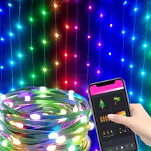 

Dreamcolor Light String BT Music APP WS2812B RGBIC Lighting Addressable Individually Birthday Party Wedding Garland USB Power 5V