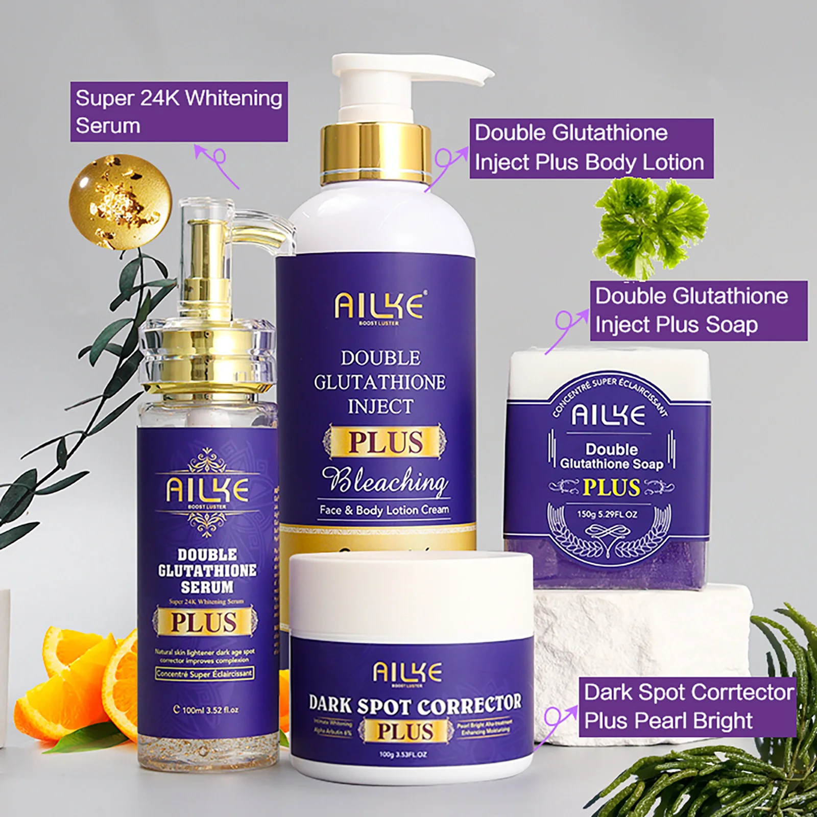 AILKE Premium Skin Lightening Cream - Dark Spot Corrector for Uneven Skin Tone - Face, Body, Underarm, Knees, Elbows, Knuckle 2