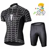 Spider Cycling Jersey Set for Children, Short Sleeves, Cycling Clothing, Racing Sport Jersey, Boys and Girls, Bike Wear, New 4