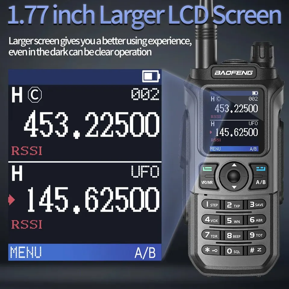Baofeng UV 21 Pro Wireless Copy Frequency Walkie Talkie Long Range Multi Band Waterproof Type-C Ham Radio UV-21 GPS UV5R_voghion.com