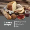 Beach Premium Dough & Bread Maker Machine with Auto Fruit and Nut Dispenser, 2 lb. Loaf Capacity, 14 Programmable Setti 2