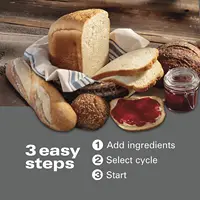 Beach Premium Dough & Bread Maker Machine with Auto Fruit and Nut Dispenser, 2 lb. Loaf Capacity, 14 Programmable Setti 2