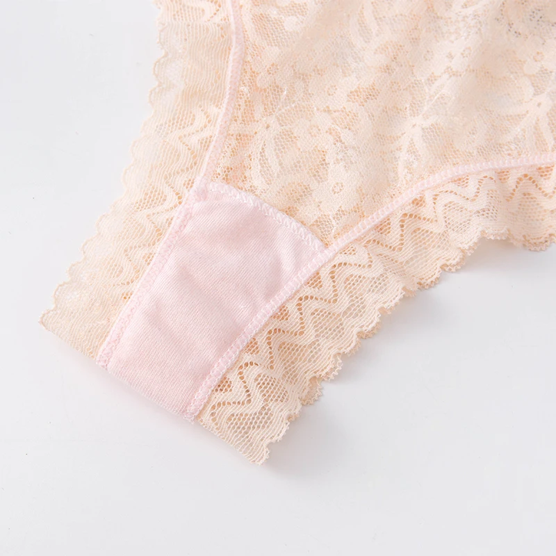 1Pcs Lace Thongs Panties For Women Sexy Transparents Female Low-Rise Solid Underwear Women's Intimates women panties female underwear lace panties womens underwear