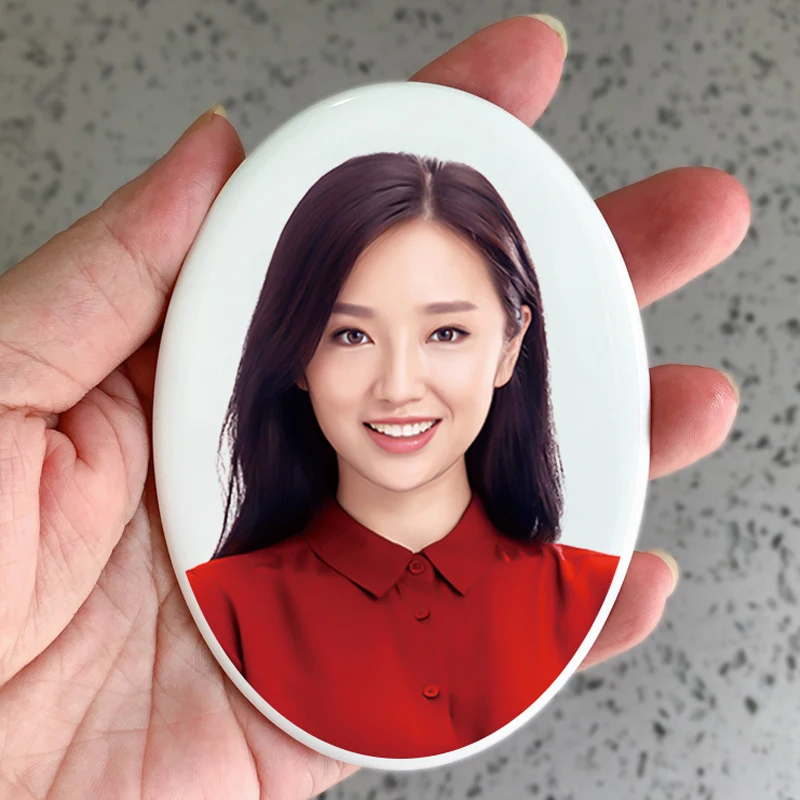 Photo Frame Personalized Ceramic Photo for Headstone Waterproof Picture Frame for Grave Cemetery Tombstone Picture Memorial Photo