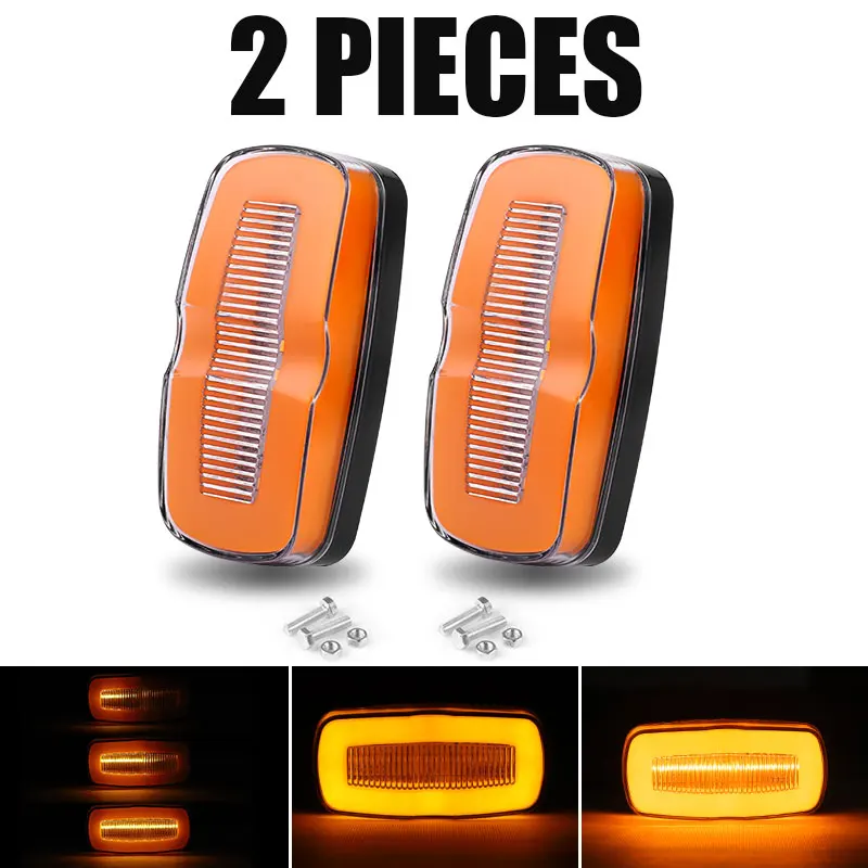 2pcs Yellow Light