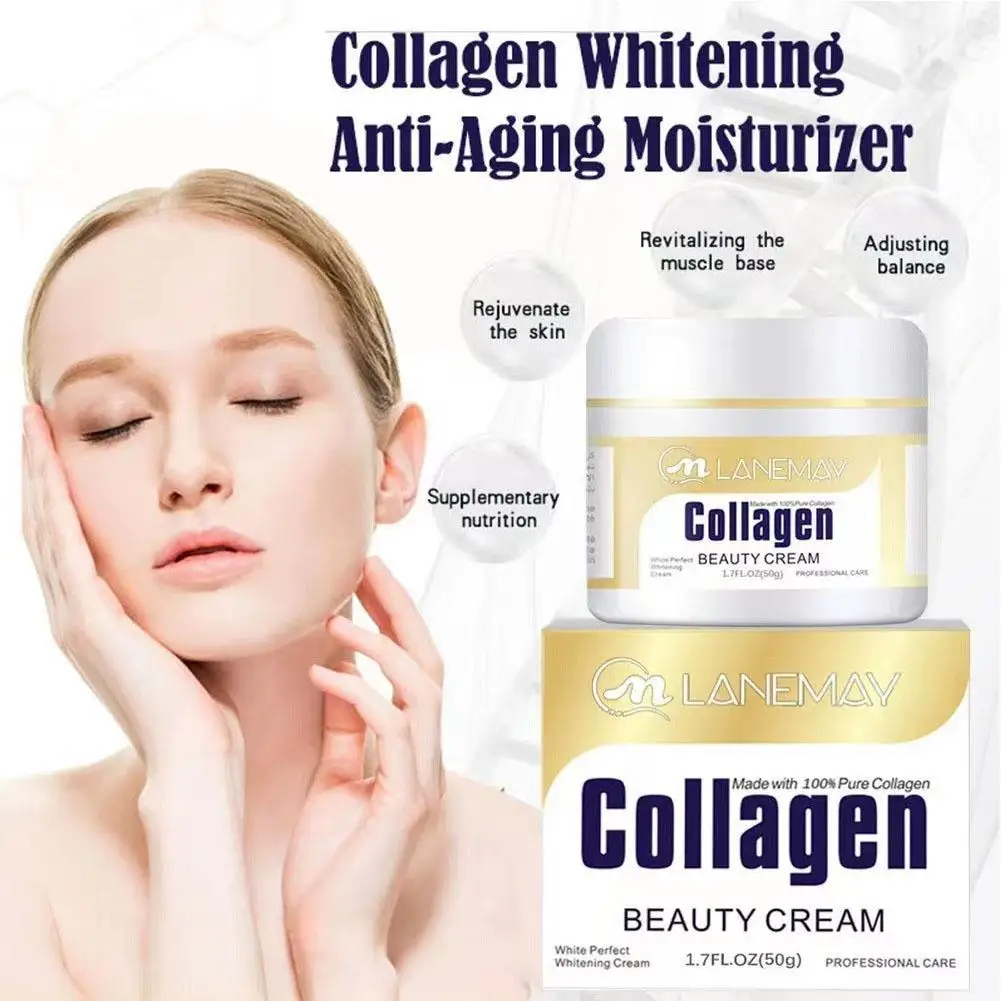 

Collagen Cream Moisturizing Lightening Fine Lines Nourishing Cream Anti-wrinkle Whitening Anti-aging Moisturizing Cream