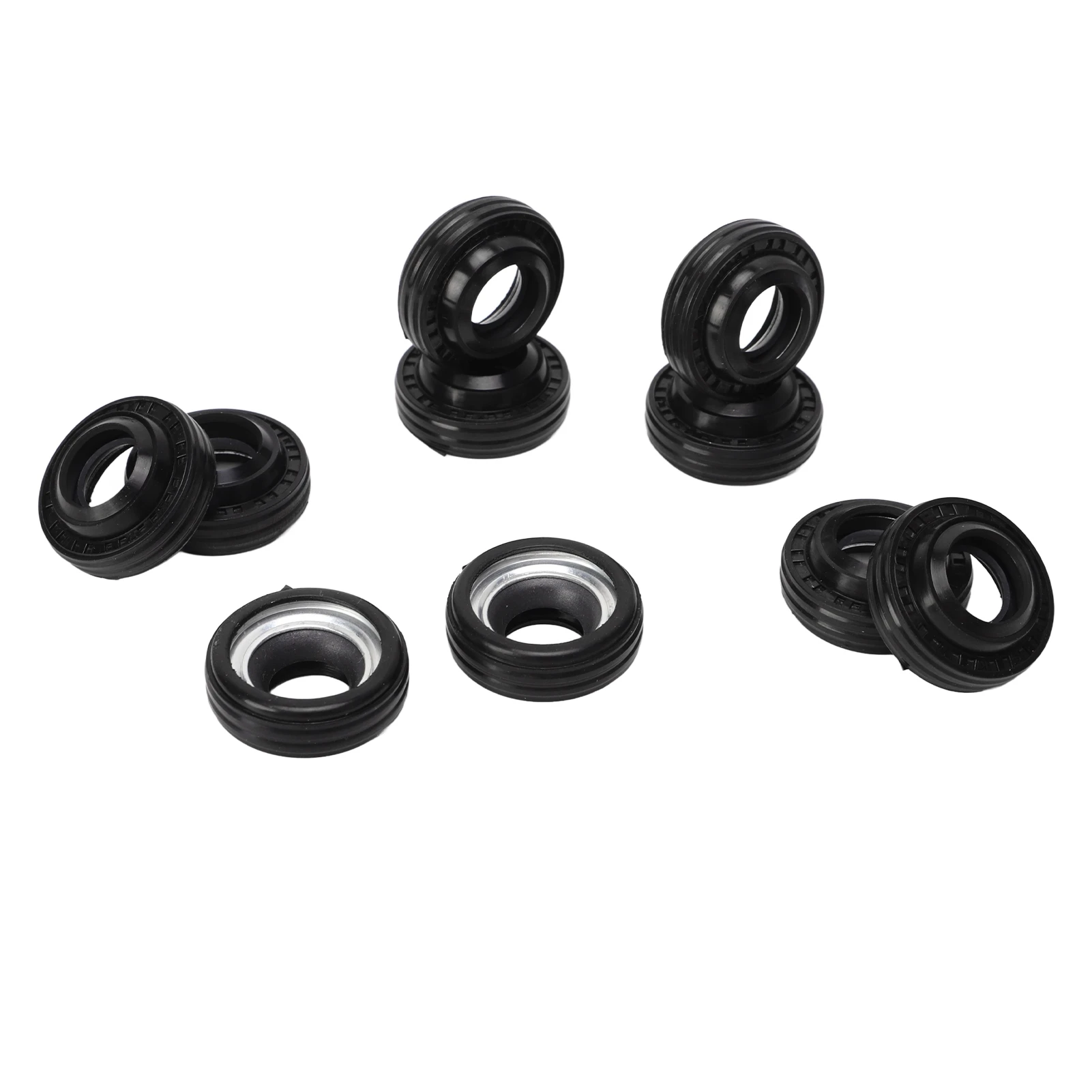 10 Pcs AC Compressor Shaft Seal Rubber Strong Sealing Air Conditioner Output Shaft Lip Seal Kit MSC90 AC Compressor air conditioner