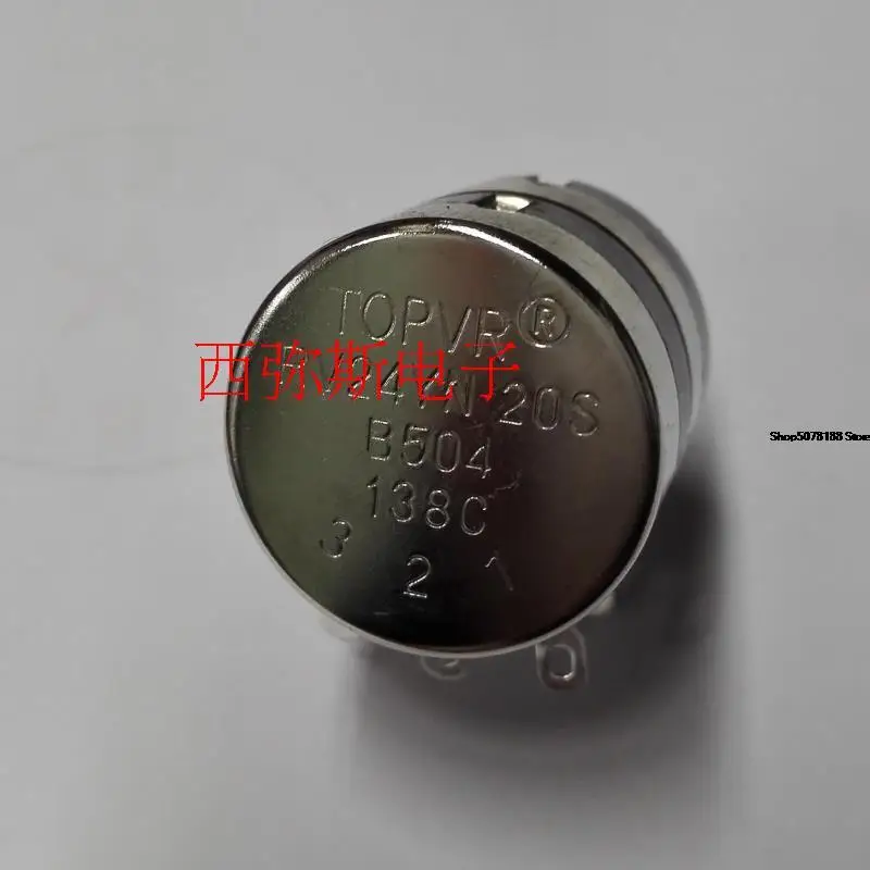 

Dual volume potentiometer 500K topvr rv24yg20sb504 500K dual potentiometer double layer Original New Quick Shipping