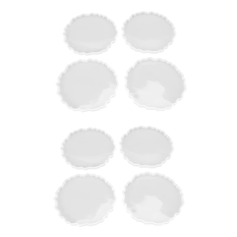 

8 Pcs Silicone Agate Coaster Resin Casting Making Mold,Coaster Epoxy Molds Craft DIY, Home Decoration