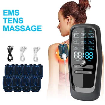 Elettrostimolatore muscolare EMS Unità decine Impulso a bassa frequenza Massaggio rilassante per il corpo Meridiano digitale Fisioterapia Sollievo dal dolore 1