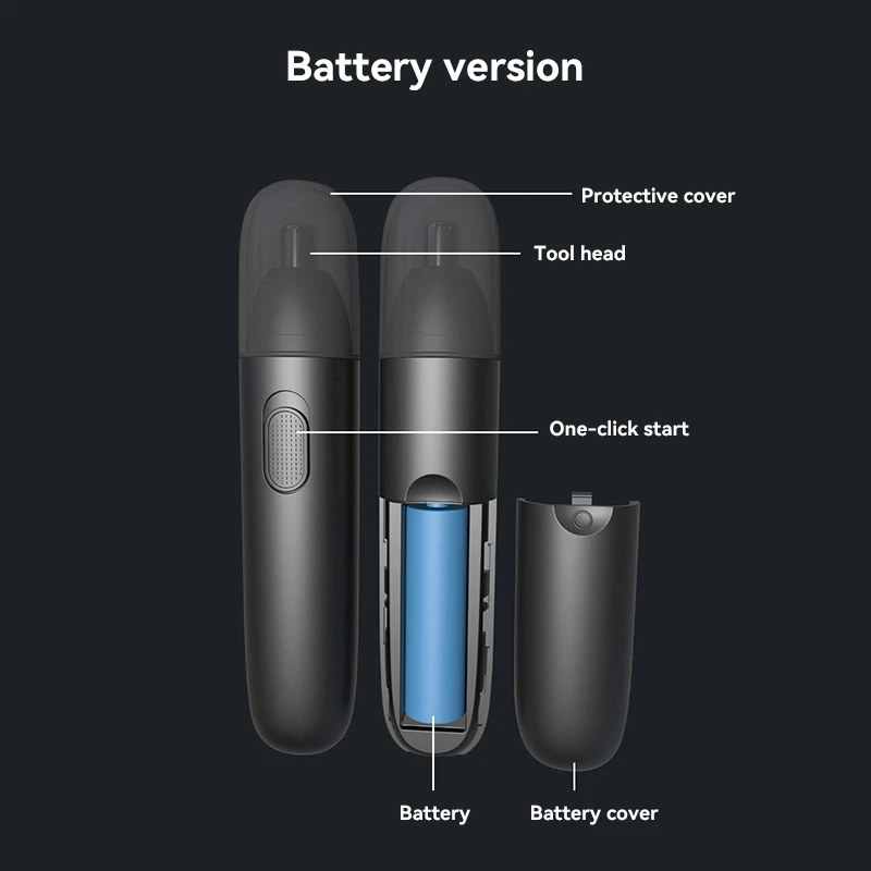 Xiaomi Nose Hair Trimmer For Men Rechargeable 360 Rotating Dual-blade Electric Shaver Eyebrows Nose Hair Trimmer Painless Safe 6
