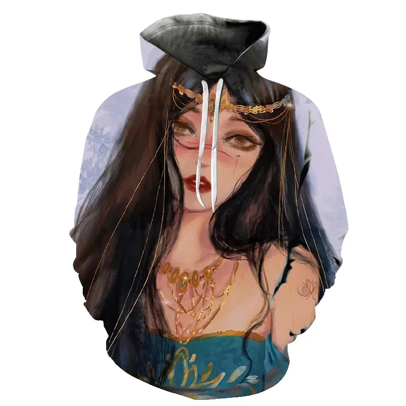 3D Night Printed Men's Hoodie 10