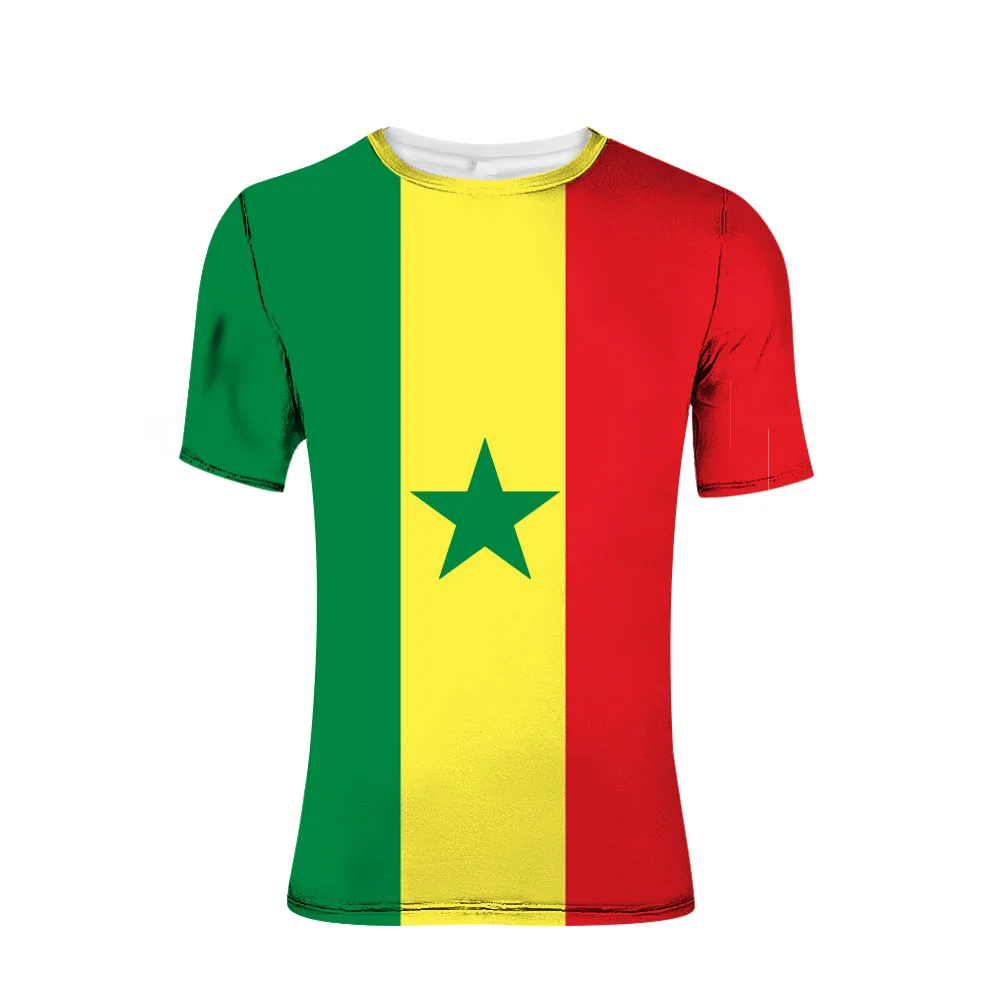 

Футболка Сенегала для мужчин, молодежи, с именным номером, логотип Sen, нация, флаг Sn, французская страна, колледж, печать текста, фото, одежда