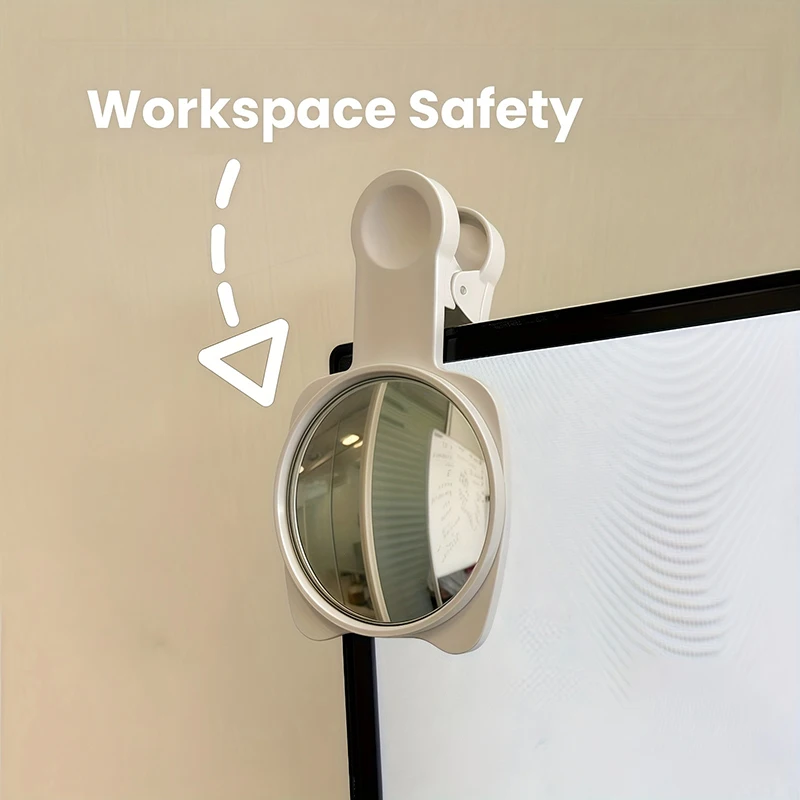 Aufsteckbarer konvexer Sichtschutzspiegel, Weitwinkel-Rückspiegel für Handy-Selfies & Büro-Anti-Spionage-Überwachung, Smartphone-Kameraspiegel – Detail 7