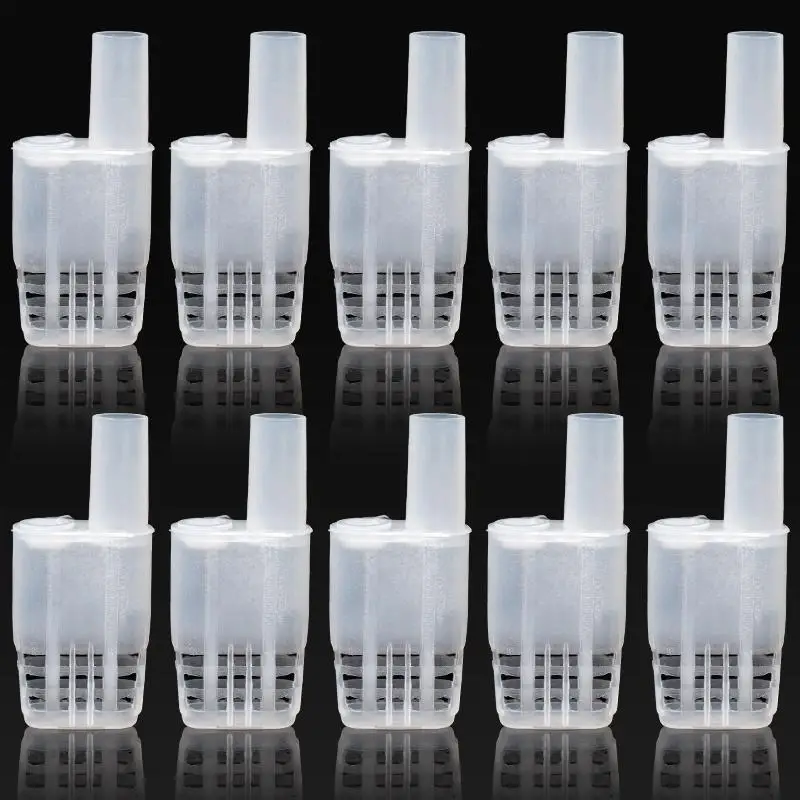 200Pcs Plastic White Bee Queen Cages Beekeeping Bee Marking Cages Transfer Bottle Apiculture Equipment Protection Tools