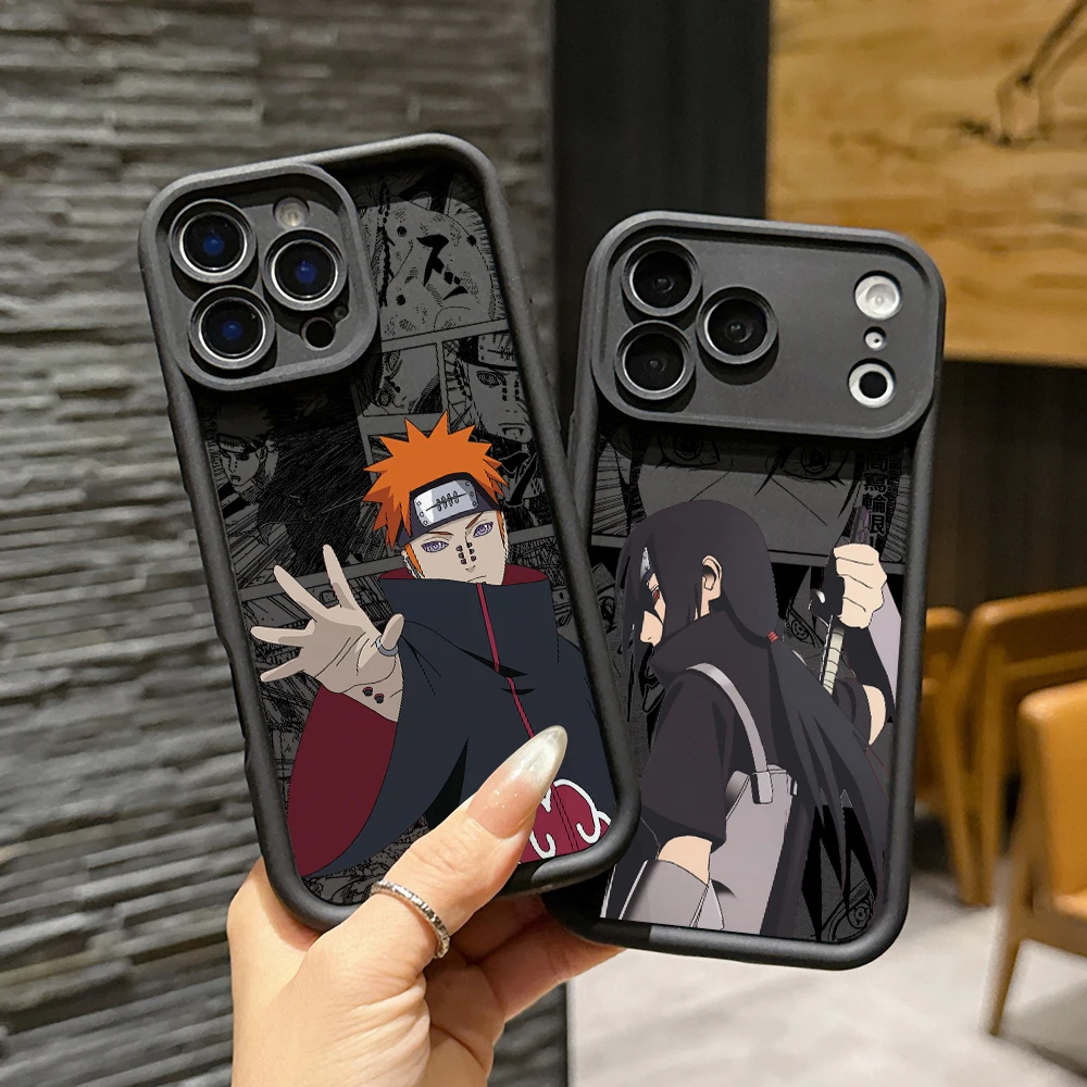 Ninja-Themed Soft TPU Phone Case - Anime Characters Design