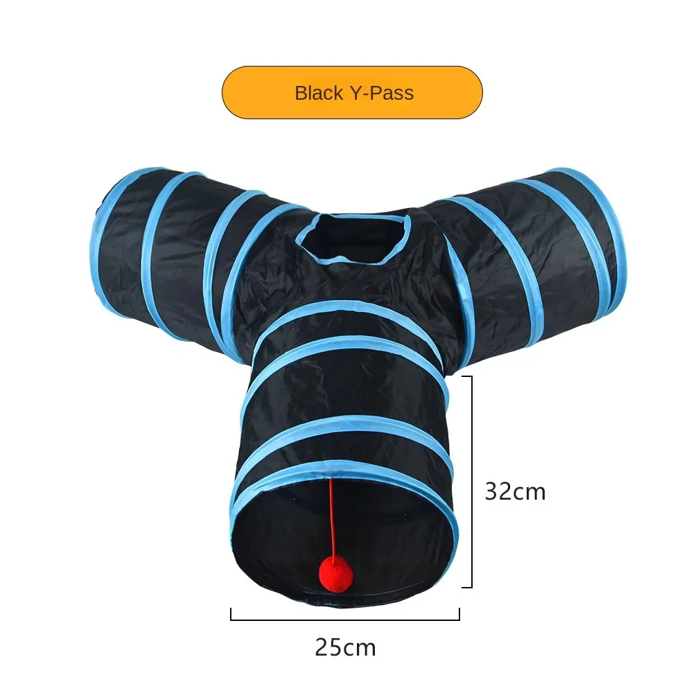 Cat Tunnel Foldable Pet Supplies Cat Play Tunnel Toy Breathable Drill Barrel for Indoor cat tunnel toy