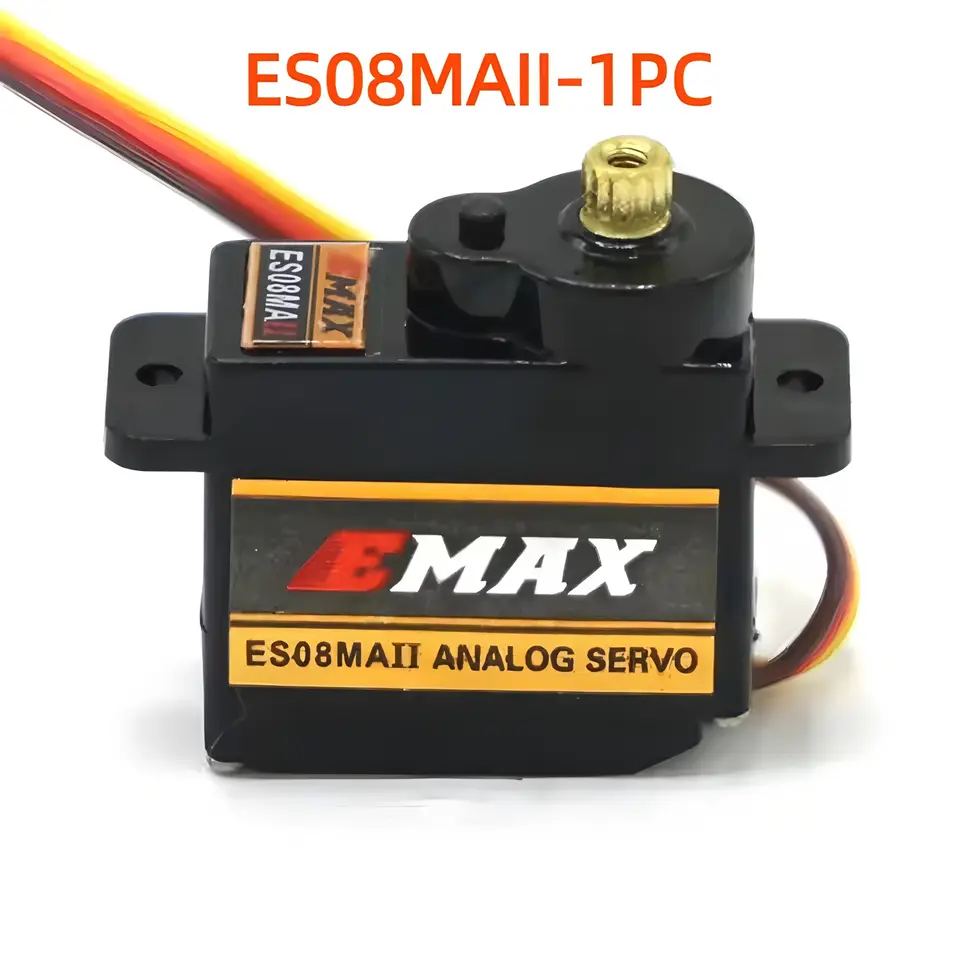 EMAX ES08MA ES08MAII 12g Mini Metal Gear Analog Servo for Rc Hobbies Car Boat Helicopter Airplane Rc Robot image 6