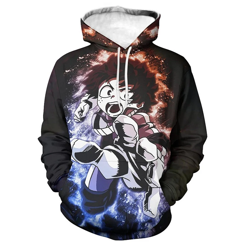 

3D Anime Print My Hero Academia Hoodies Men Women Children Cartoon Funny Hooded Casual Cool Harajuku Swearshirts Tops