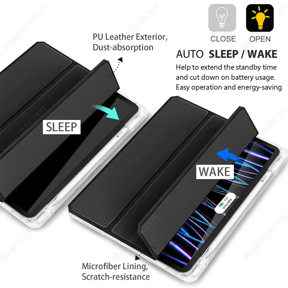 Capa Inteligente Funda Ipad ° ° ° Geração Case Ipad Pro11 ° ° ° ° Case Ipad Air5 109 105 102 97 Polegadas - Imagem 5