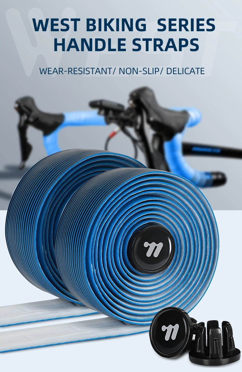 WEST RADFAHREN Rennrad Lenkerband Anti Slip EVA Anti-Vibration Wrap Band Radfahren Lenker Stoßdämpfung Fahrrad Accessori – Detail 1