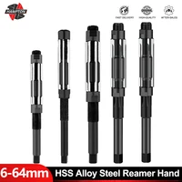 1PC 6mm-64mm Adjustable Hand Reamer HSS Alloy Steel Reamer Hand Reamer Machine Cutting Tools for Aluminum Cast Iron Copper Alloy 1