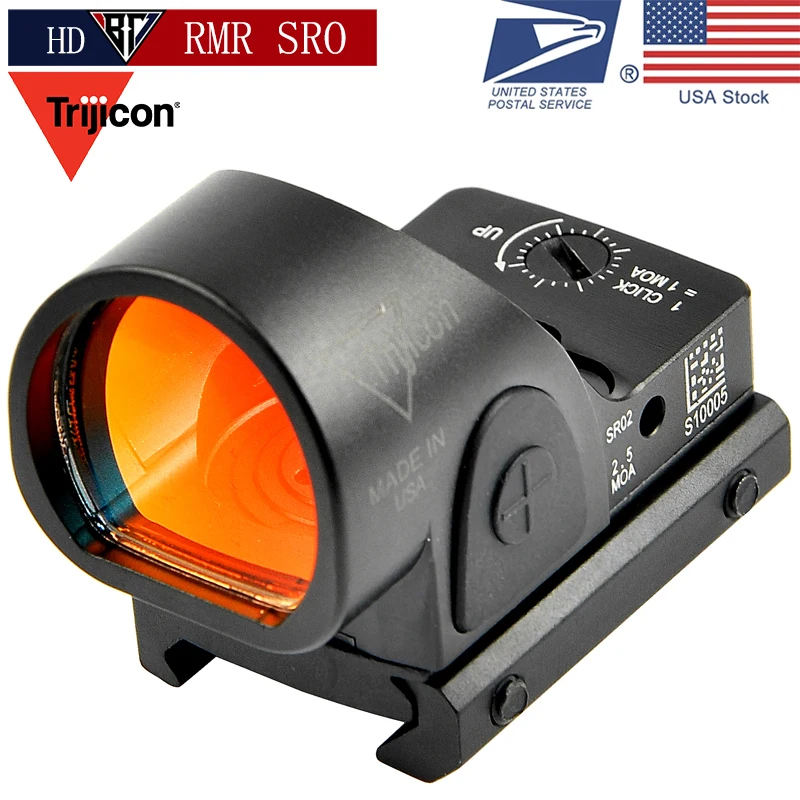 

Trijicon SRO Red Dot Sight Scope RMR Red Dot MRO Tactical Optics Riflescope Fit 20mm Rail RMT Rifle Sight for Hunting