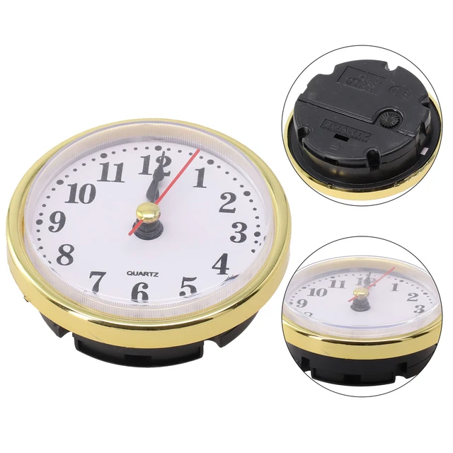 65MM Quartz Clock Inserts Movement Replace DIY Gold Silvery
