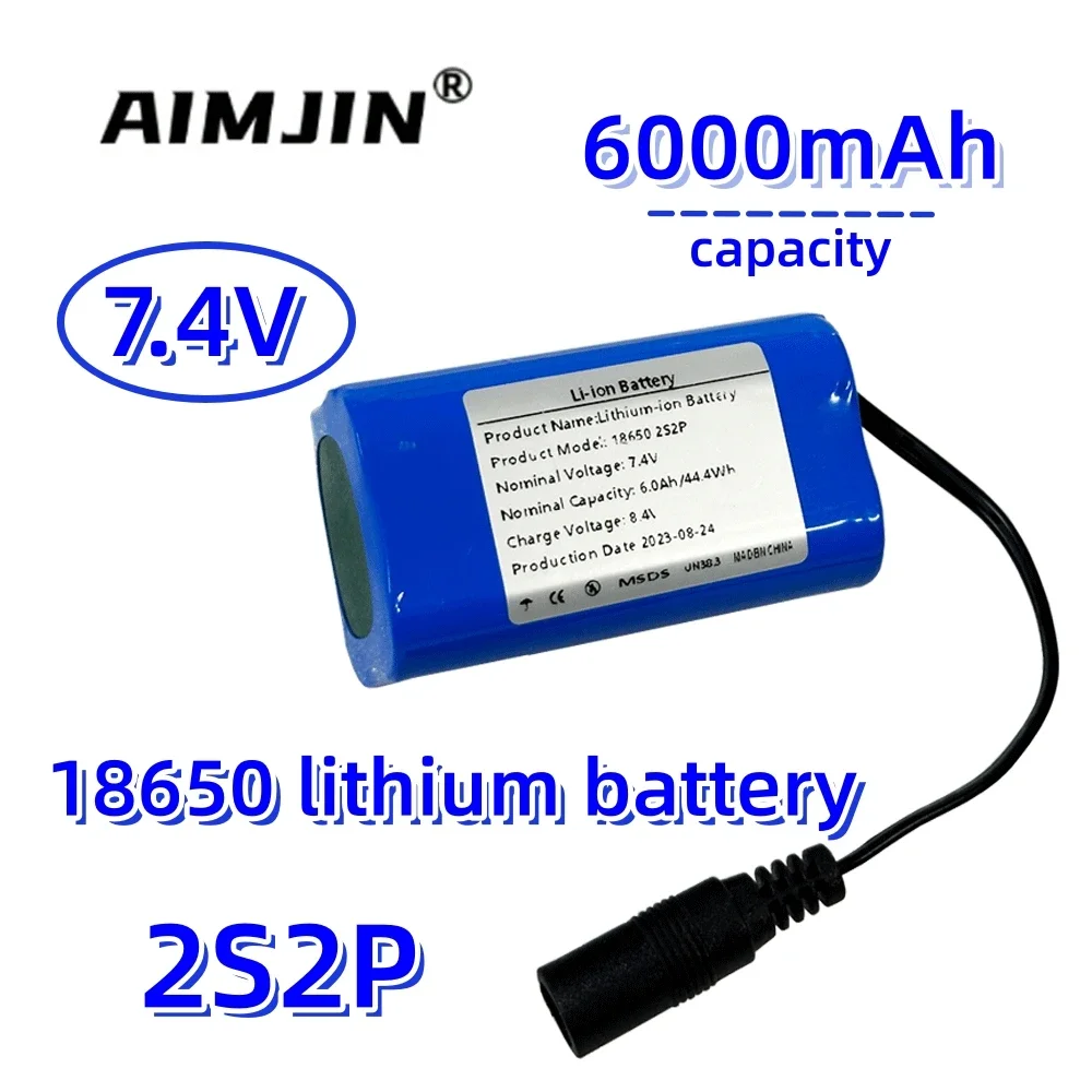 

Lithium Battery 2S2P 7.4V 6000mAh Used For T188 T888 2011-5 Remote Control Search Bait Boat Spare Parts RC Toy Accessories