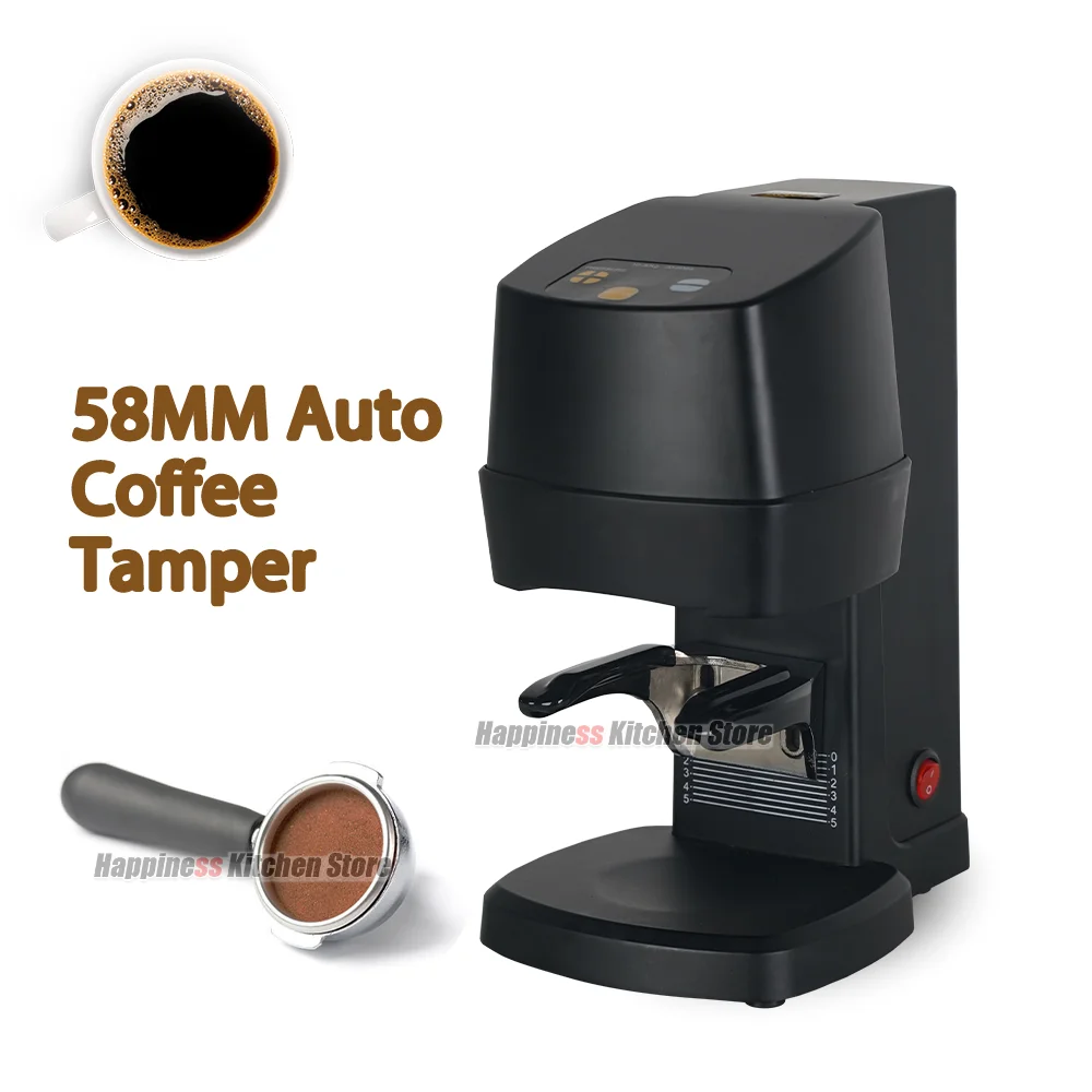 Electric 58mm Coffee Tamper Machine Automatic Flat Press Grinder Coffee