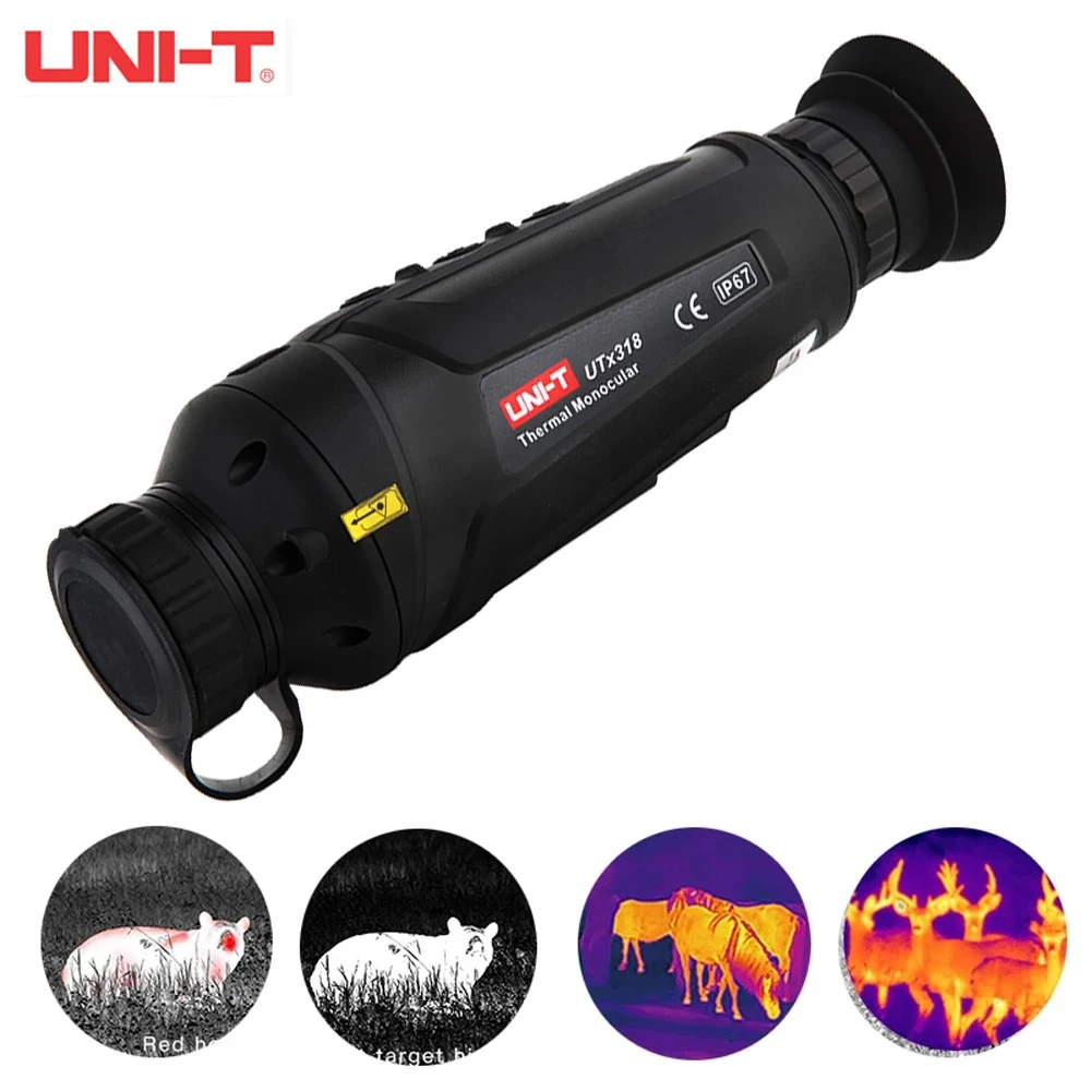 

UNI-T Thermal Monocular Telescope UTx318 384×288 Pixels Thermal Imager For Hunting Thermographic Camera Night Vision IP67