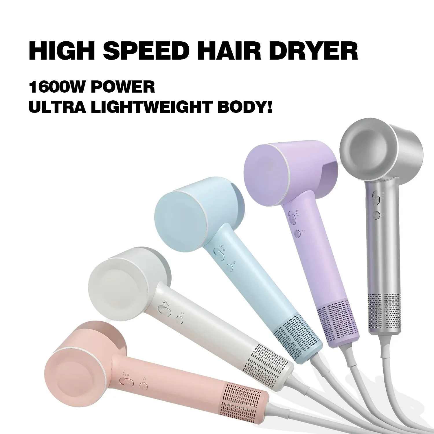 Professional Hair Dryer Negative Ions With 105,000 Rpm Brushless Motor,high-hairdryer With Magnetic Nozzle - For Home, Travel 4