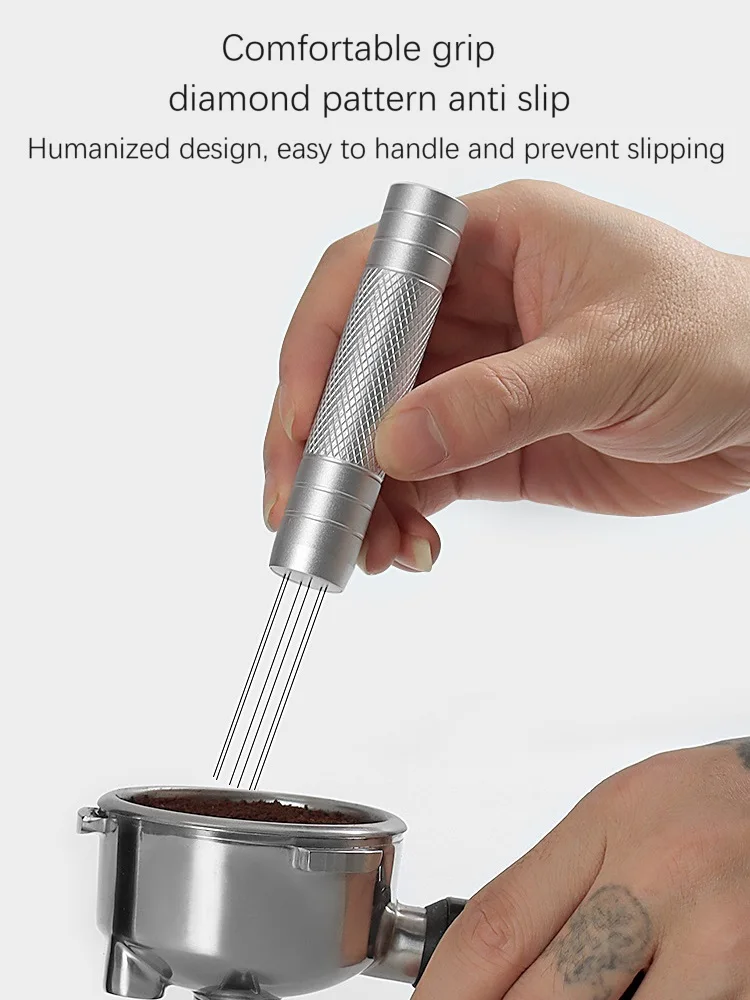 Nadelverteiler Espresso-Rührnadel Kaffeerührer Magnetische Nadel Tamper-Werkzeuge Espresso-Verteiler Kaffee-Zubehör – Detail 10