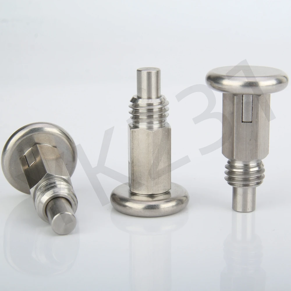 YK231 All Steel Self-locking Return Type Index Bolt Spring Plungers Indexing Locating Pins Without Nut