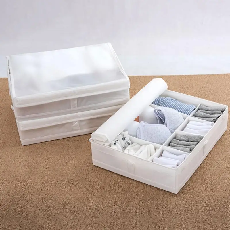 Caixa Organizadora de Roupas, Organizador de Gavetas para Roupa Íntima, Sutiãs e Meias, Cesta de Armazenamento para Camisetas, Organizadores de Armário