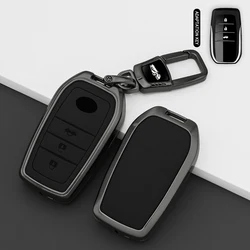 Premium Car Remote Key Case Cover Protective Shell - Fob Accessories (Black)