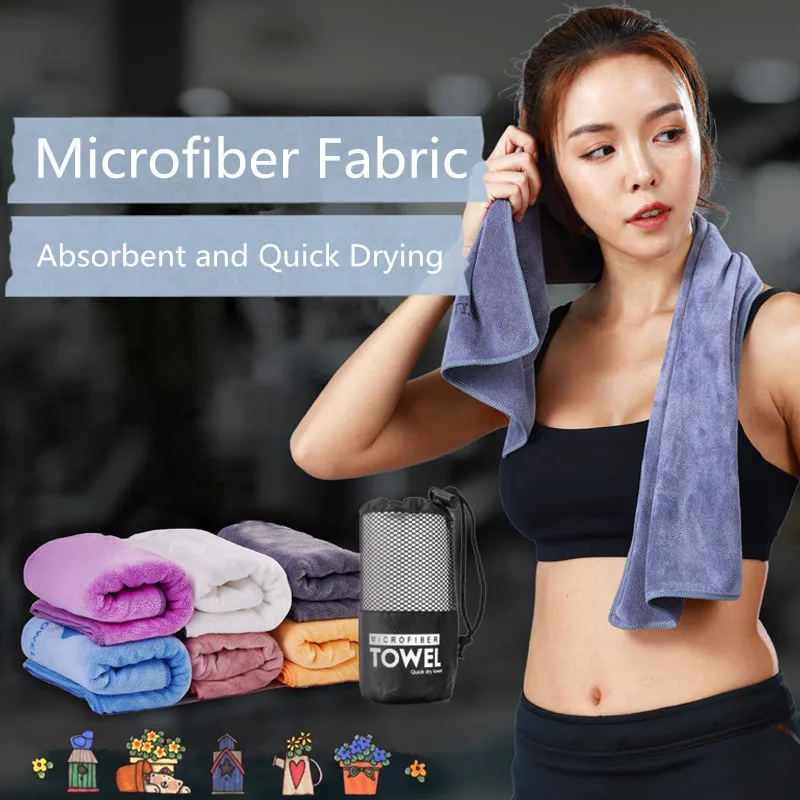 Microfiber Sport Towels Fast Drying Absorbent ultralight Soft Towel for