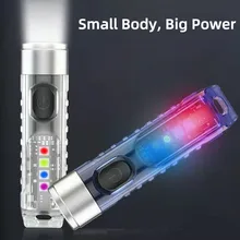 

S11 LED Self Defense Flashlight Mini Strong Light Flashlight USB Charging Light Outdoor Riot Self Defense Flash Weapon