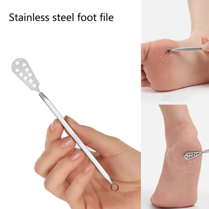 

Stainless Steel Foot Files Scraper Callus Rasp Dead Skin Remover Feet Nail Ingrown Cuticle Manicure Tool Foot Care Pedicure Tool