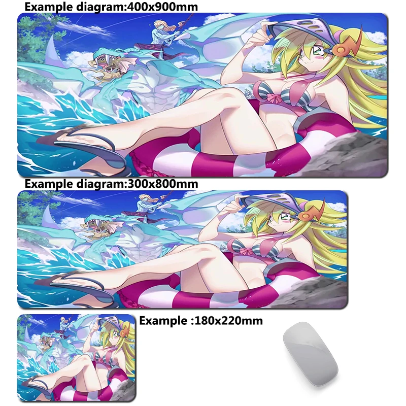 thumbnail image 1 of Alfombrilla de ratón Yu Gi Oh Dark Magician Girl, alfombrilla de ratón grande para Gamer, alfombrilla antideslizante, alfombra de oficina, accesorios de ordenador, alfombrillas, 1 of 5
