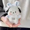 Sanrio Plush Pochacco Key Chain Cute Doll Girl Diy Plush Bag Pendant Kawaii Room Decoration Children Pillow Couple Gift 3