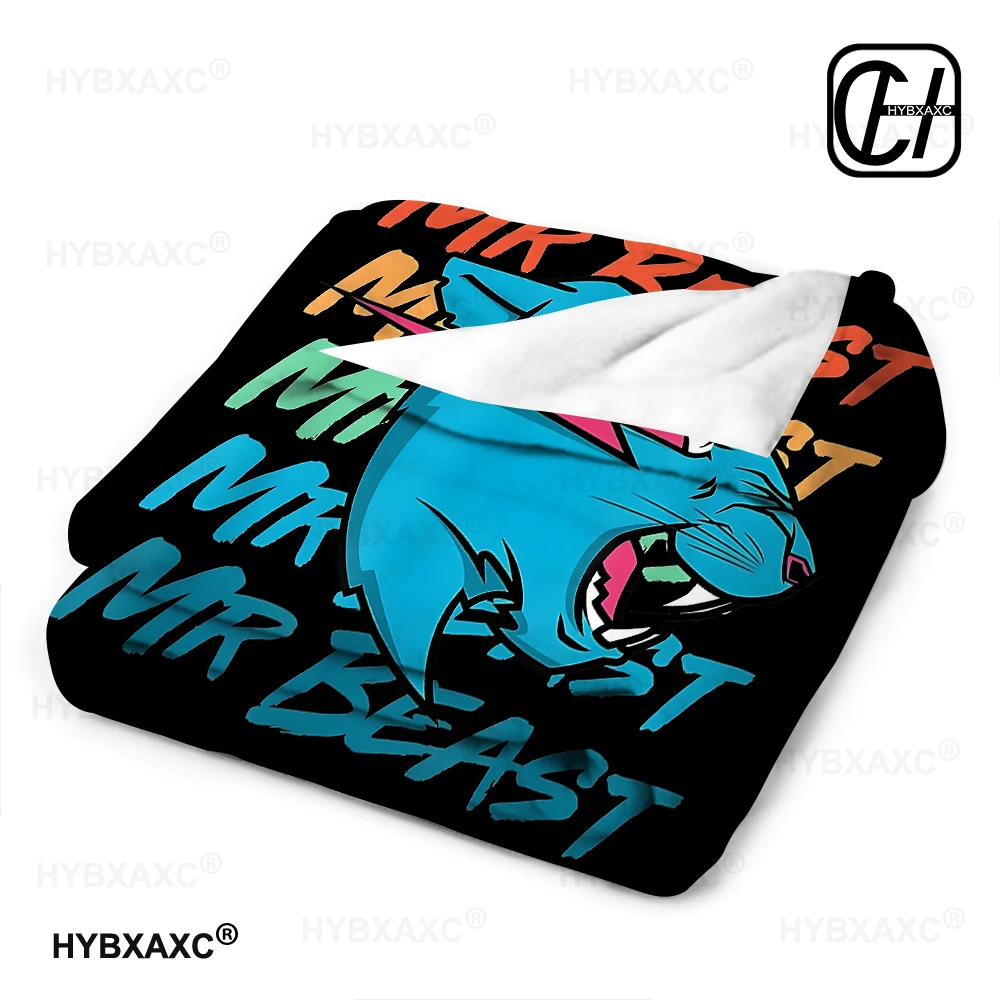 Retro Vintage Mr Game Blanket Fleece All Season Funny Mr Gaming Beast Portable Throw Blanket for Bed Car Plush Thin Quilt 4