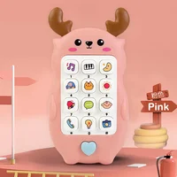 Baby Music Phone Simulation Sound Telephone Bilingual Teaching Sleeping Lullaby Function Teether Toys Educational Toy Cute Gift 1